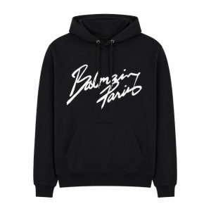 Balmain Script Logo Hoodie